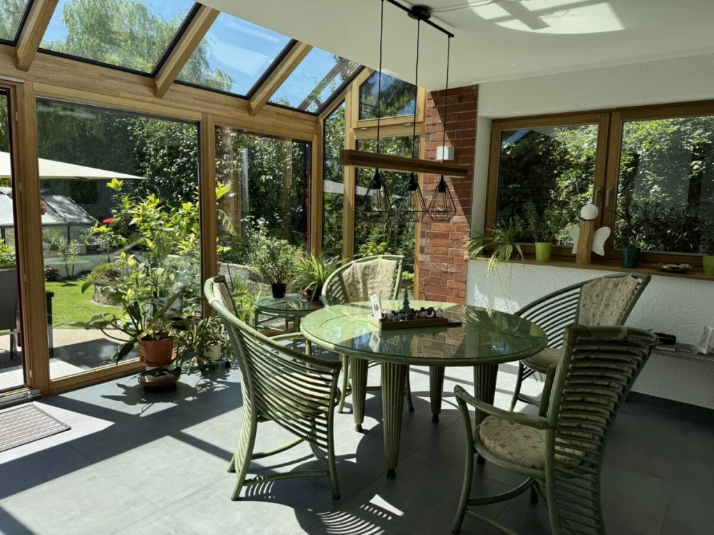 Neuer Schlenz Wintergarten innen